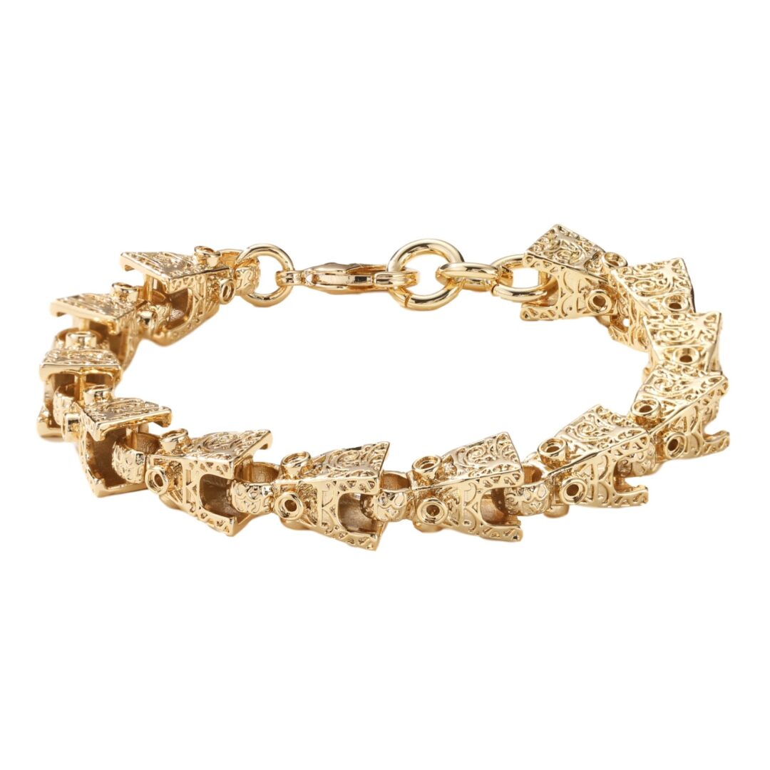 Gold Lego 3D Bracelet