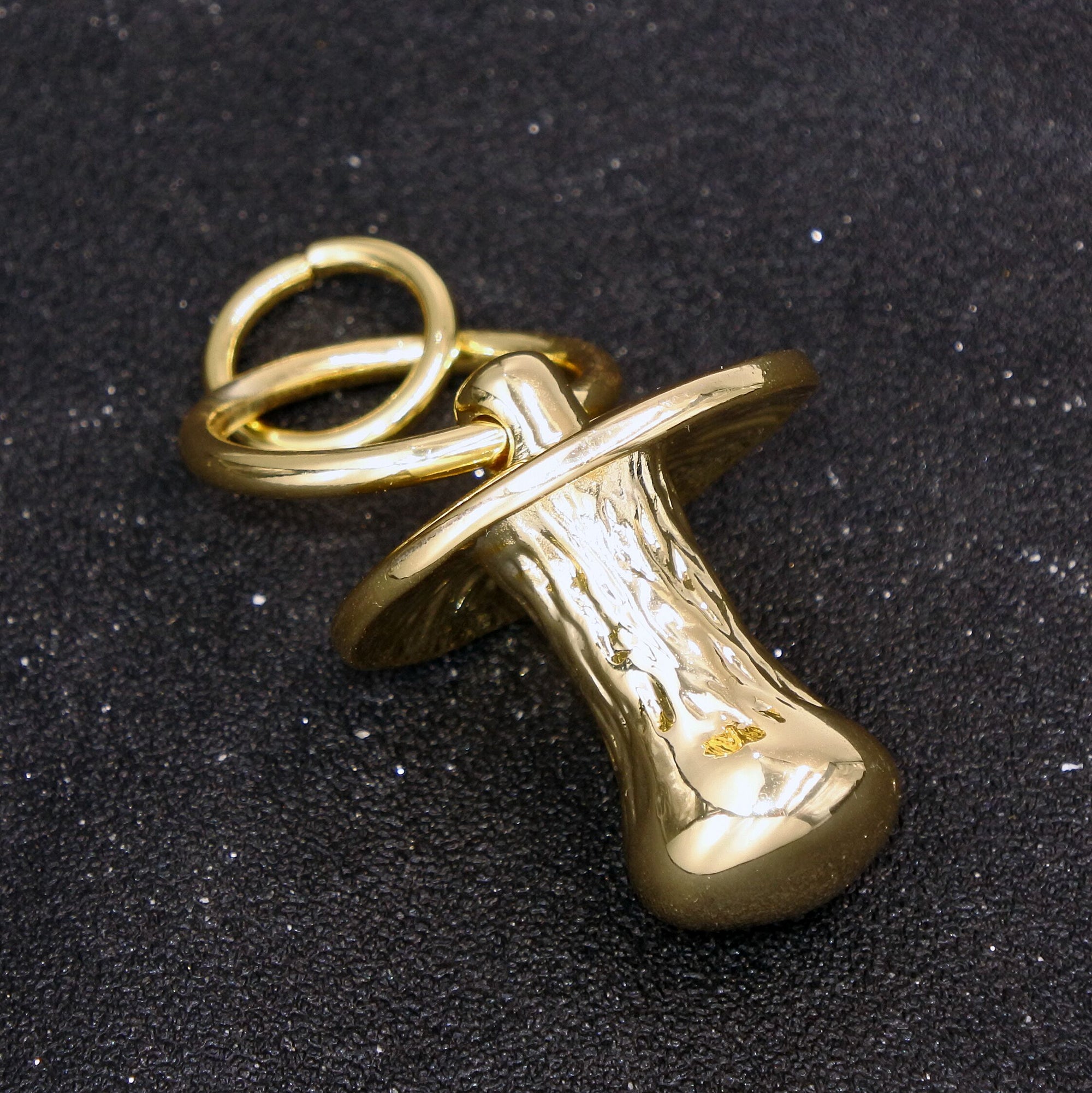 Large Gold Dummy Pendant With Cuban Chain Necklace