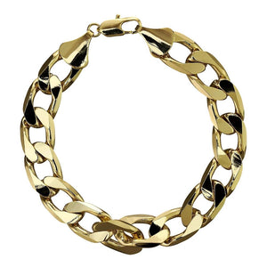 12mm Cuban Curb Classic Gold Bracelet