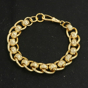 16mm Gold Ornate Rollerball Bracelet