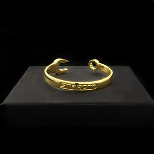 Kids Gold Spanner Wrench Bangle Bracelet