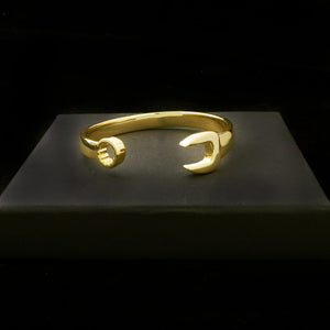 Kids Gold Spanner Wrench Bangle Bracelet