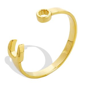 Kids Gold Spanner Wrench Bangle Bracelet