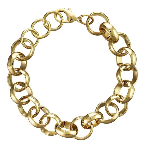 16mm XXL Gold Classic Belcher Chain Bracelet