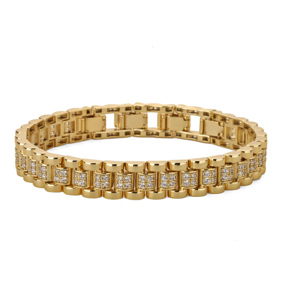 Second Hand 9ct Yellow Gold Watch Bracelet | 10mm | Expandable