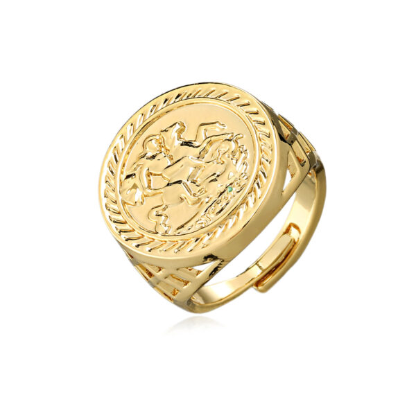 St George Gold Sovereign Ring